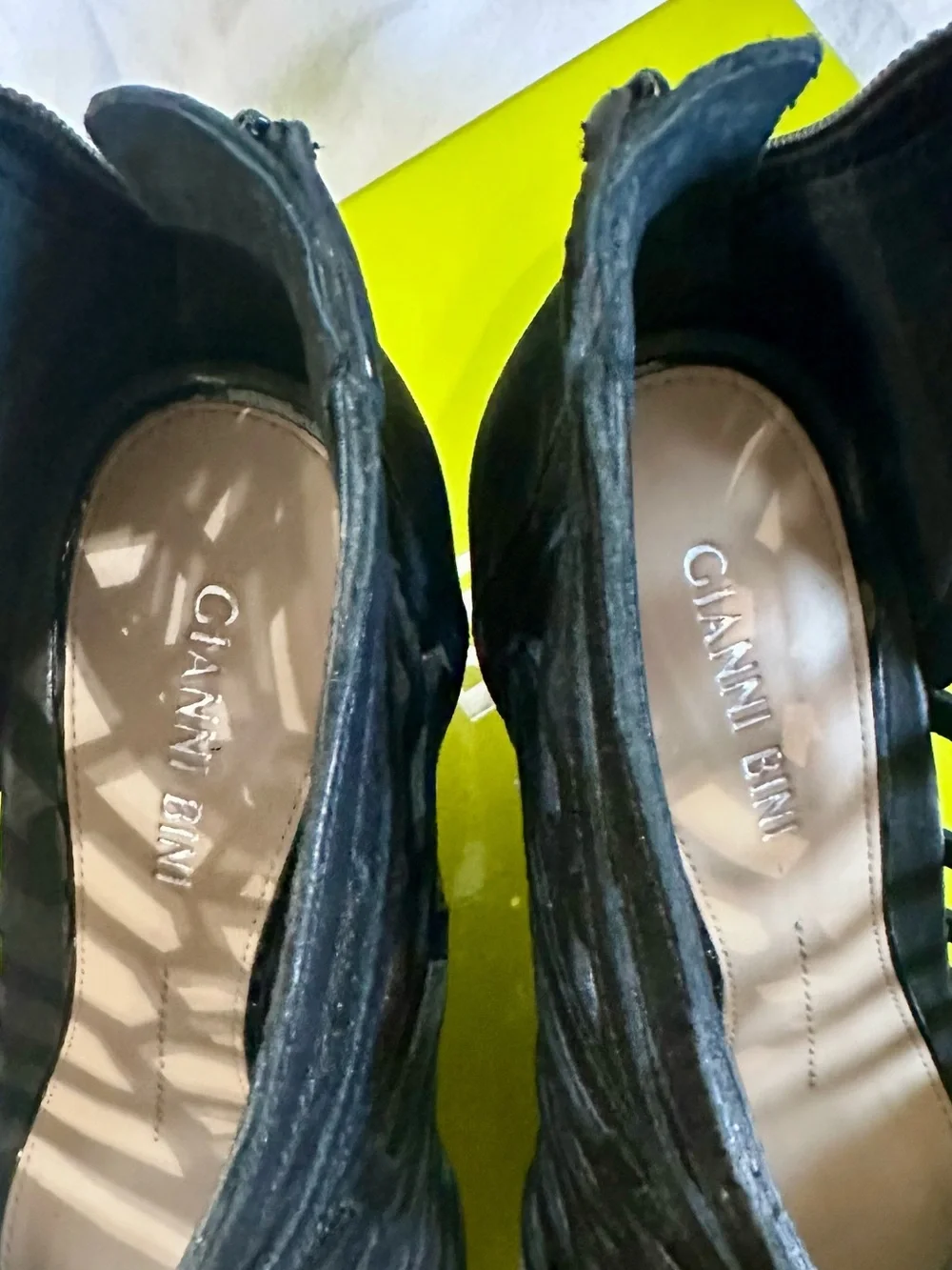 Gianni Bini platform wedge bootie